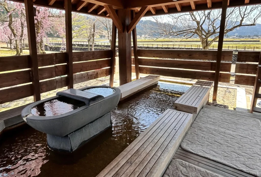 手足ぬくもり ひばり野湯の外観