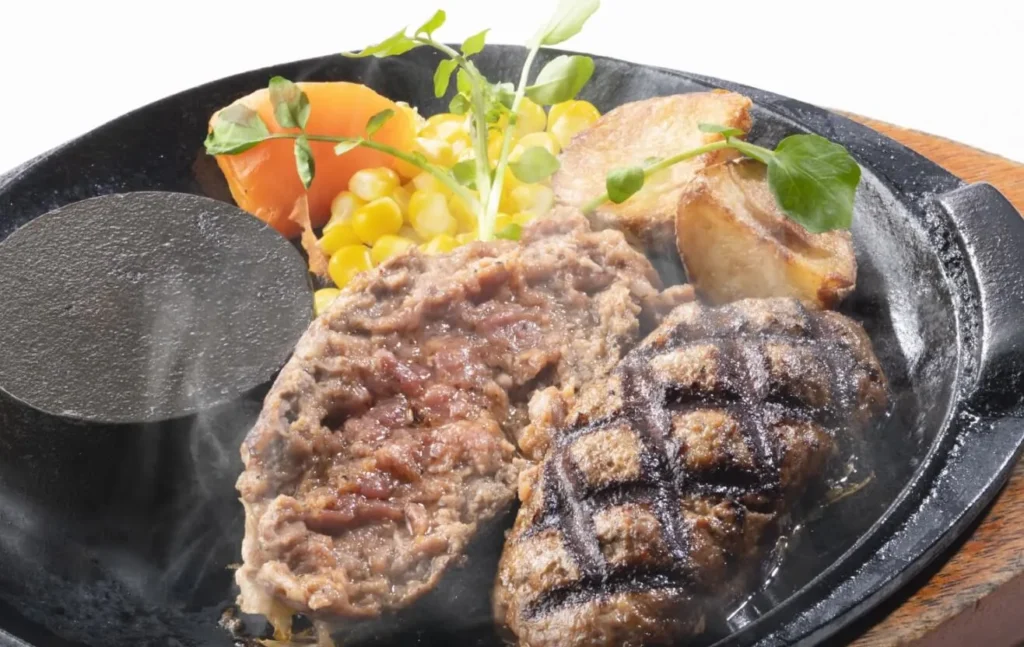 洋食だんらんやの「網焼きハンバーグ」