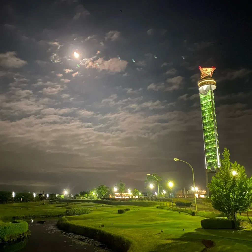 クロスランドおやべ クロスランドタワーの夜景