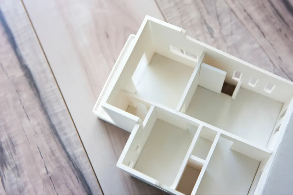 セミオーダー住宅の模型のイメージ